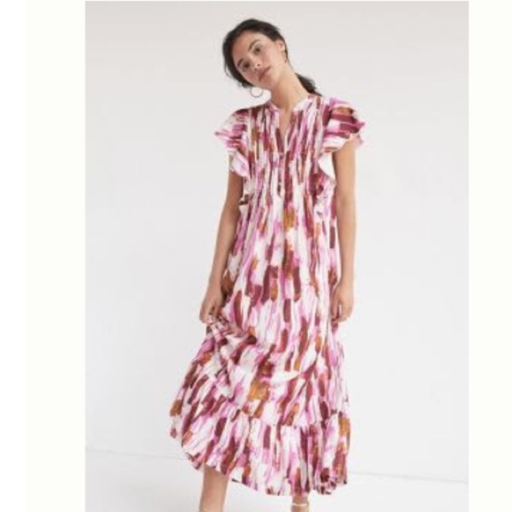 Maeve Cassandra Maxi Dress from Anthropologie. New, worn once. Purple motif.